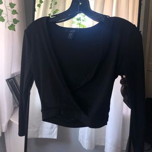 Black wrap top